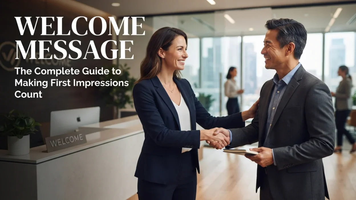 Welcome message examples and tips for making positive first impressions in personal and professional settings